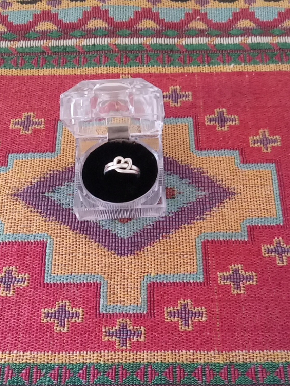 Footnotes Sterling Silver 925 Heart Ring -